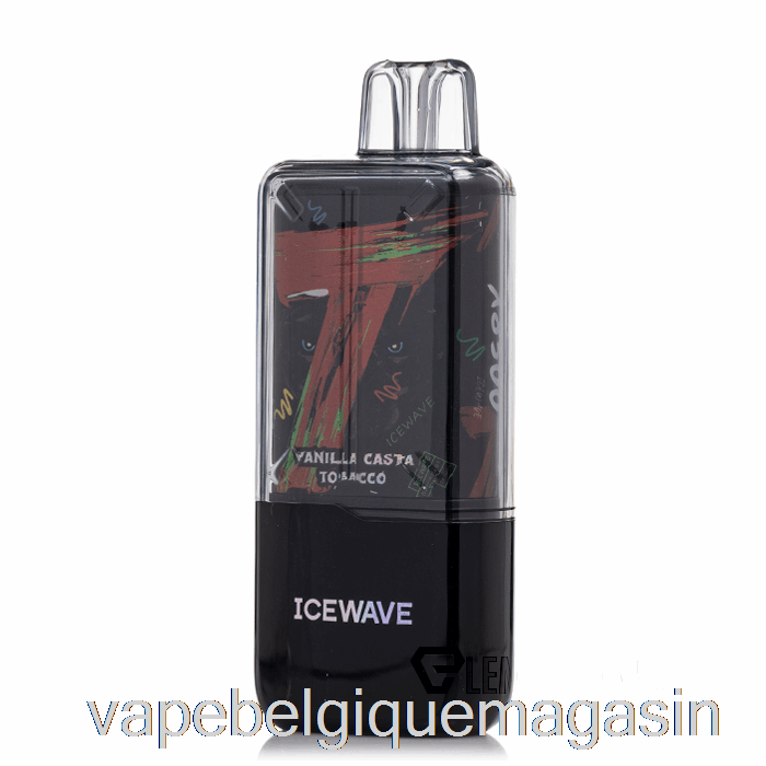Vape Belgique Icewave X8500 Tabac Jetable Vanille Casta